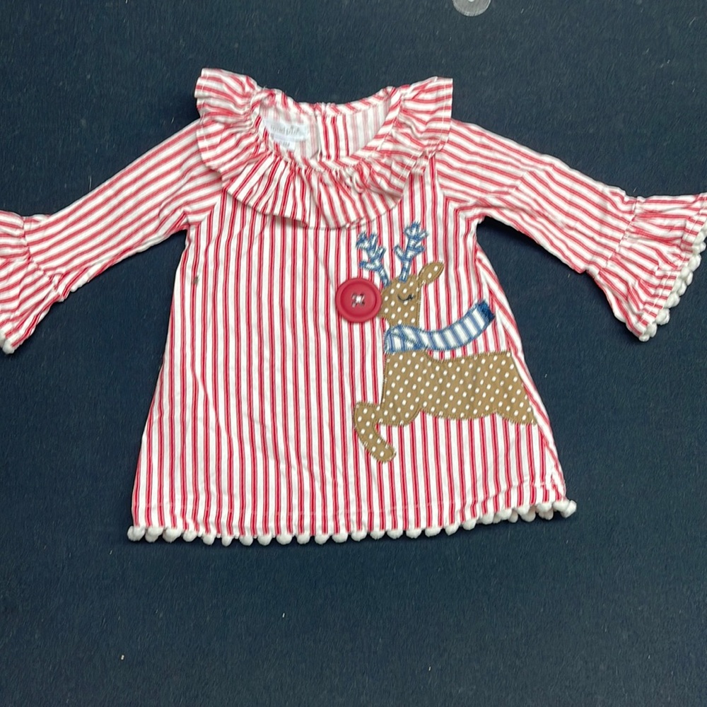 Mud pie Rudolph dress. Size 0 - 6 months. So cute!